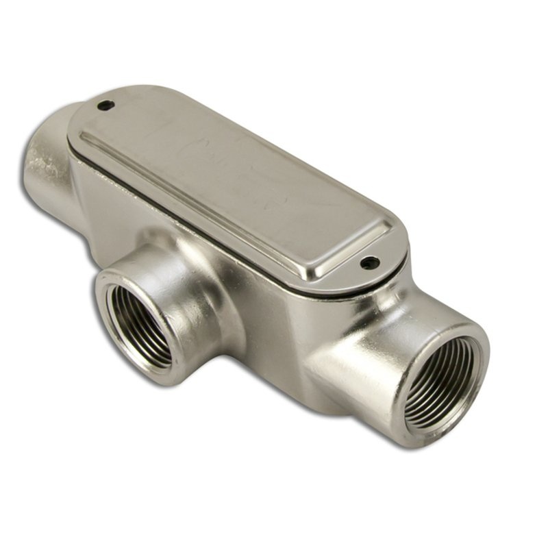 Conduit Body, Type T, Form 8, Size 2-1/2″, Stainless Steel By Calbrite S62500TE00