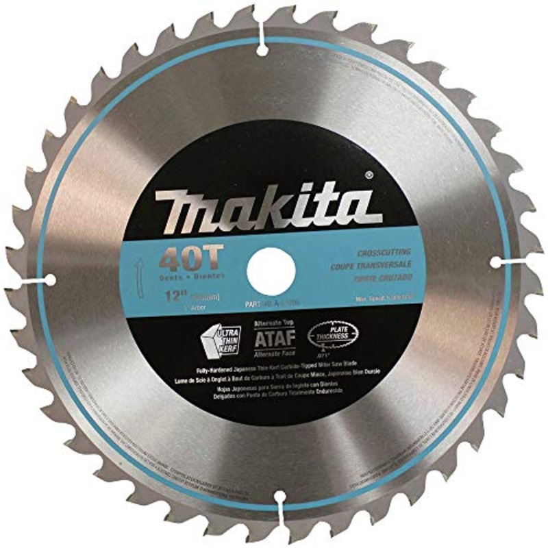 Makita A-93706 12-Inch 40 Tooth Micro Polished Mitersaw Blade