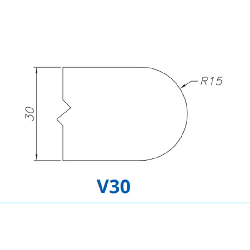 V30(30mm Full Bullnose – Router Bits) Standard Full Kit (BITS) Breaker