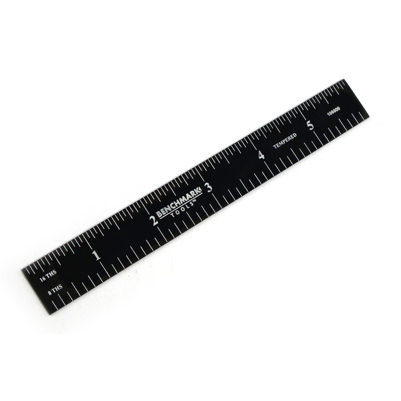 Benchmark Tools Woodworking Rulers with 1/8th and 1/16ths on Both Sides