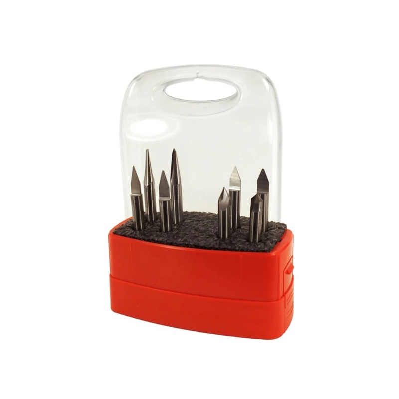 Whiteside 8pc CNC Engraving Router Bit Set – 1/4″ Shank